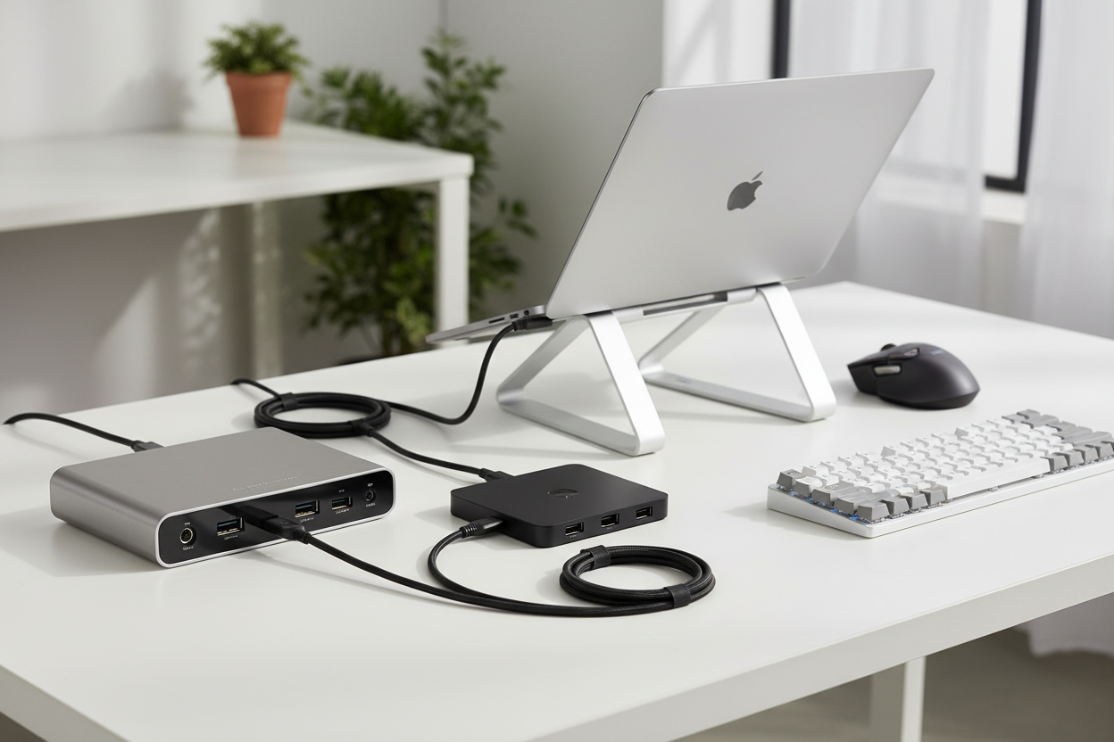 Best Laptop Accessories for Productivity in 2026 (USB-C Hubs, Docking Stations & More)