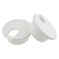 HAHIYO 2Pcs 1.5Inch/38mm White ABS Plastic U-Shaped Desk Grommet Wire Grommet Cable Management Cord Hole Cover Desk Wire Hole Insert Wire Organizer for Computer Office Home School Equipment Systems