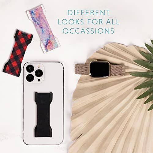 LOVEHANDLE PRO Premium Phone Grip - Silicone Phone Strap - Magnetic Phone Mount and Kickstand for Smartphone and Tablet - USA Flag