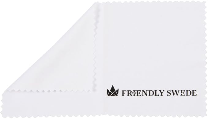 The Friendly Swede Replacement Tips for 5.5" Stylus Pen — 12-Pack Thin Tip Stylus Pen Replacement Tips with Screen Cleaning Cloth