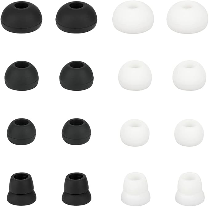 Replacement Earbud Tips Silicone Ear Tips Earbuds Buds Set Compatible by WKYMY