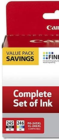 Canon PG-243/ CL-244 Ink Multi Pack, Compatible to TR4520, MX492, MG2520, MG2922, TS302 and TS202 & CL-246 XL Color Ink Cartridge Compatible to Printer iP2820, MG2420, MG2924, MG2920, MX492