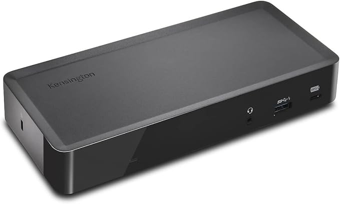 Kensington SD4700P Displaylink Docking Station – Dual Display for Any MacBook M1/M2/M3/M4 or Windows; 60W Power Delivery; TAA Compliant (K38240NA)