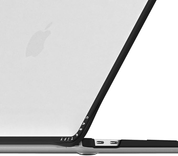 CASETiFY Impact MacBook Air 13" (M1/Intel) Case [Cushioned Impact Corners/Scratch-Resistant/Anti-Slip Grip] - Under The Sea - Clear Black