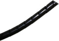 Kable Kontrol Vortex Spiral Cable Wrap - 1” Inch 100’ Feet Long - Hose Protector Flexible Polyethylene Wire Conduit Tubing Cable Sleeve Cord Cover to Organize Wires – Black
