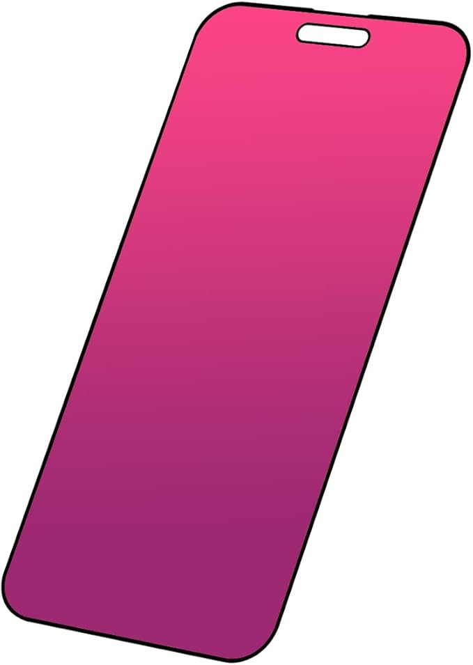 EGKimBa Privacy Screen Protector compatible with iPhone 15 Pro Max, 6.7 inch Gradient Colorful Electroplated Anti-Spy Anti-Blue Light Tempered Glass