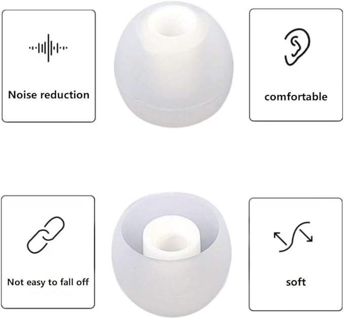 Earbud Replacement Tips Silicone Earbud Tips Headphone Earbud Tips Ear Gels Fit - Image 7