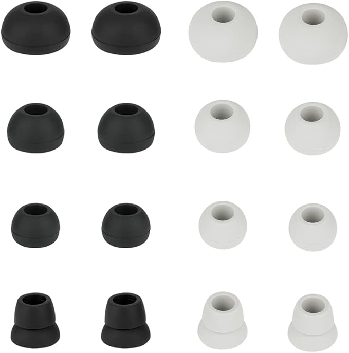 8 Pairs Replacement Earbud Tips Earbud Covers Silicone Tips Compatible by WKYMY