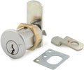 Olympus Lock DCN4 Rekeyable Cam Lock | 1-3/4" Cylinder 915 Key Lock, Keyed Alike | US26D Chrome Cabinet Lock | Grade 1 | Reversible for Doors & Drawers