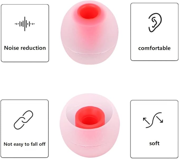 Earbuds Replacement Tips Silicone Earbud Tips Ear Gels Fit - Image 7