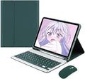 AnMengXinLing Keyboard Case for iPad 11th(A16)/iPad 10th Generation 2022 with Mouse Detachable Wireless Bluetooth Keyboard Pencil Holder Slim Leather Cover for iPad11/iPad10, Teal