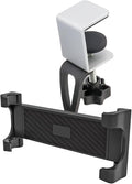 Under Cabinet Tablet Mount Holder, woleyi Kitchen iPad Mount Holder, Desk Aluminum Clamp Stand Compatible with iPad Pro 12.9 Air Mini, Galaxy Tabs, Surface Pro/Go, 5.5"-13" iPhone, Tablets and Devices