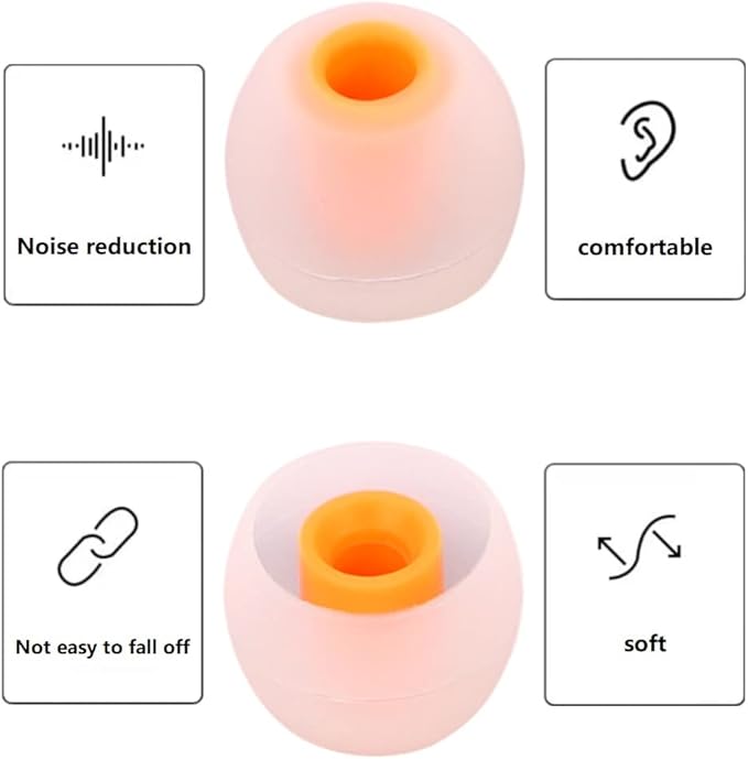 Earbuds Replacement Tips Silicone Earbud Tips Ear Gels Fit - Image 7