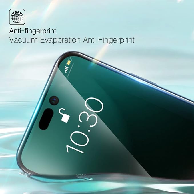 PERFECTSIGHT Sapphire Anti Blue Light Screen Protector Designed for iPhone 14 Pro Max - Eye Protection Diamond Hard Tempered Glass - HD Clear Military Grade Shatterproof Easy Installation (6.7 inch)
