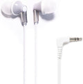 Panasonic ErgoFit Wired Earbuds, 3.5mm Jack In-Ear Headphones Wired with Dynamic Crystal-Clear Sound and Soft Ergonomic Custom-Fit Earpieces (S/M/L), for Phones and Laptops - RP-HJE120-S (Silver)