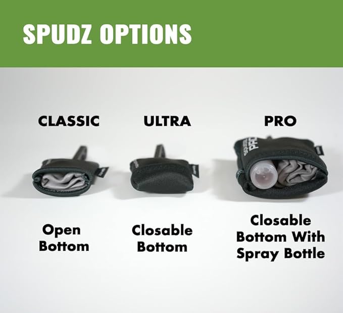 SPUDZ Ultra Microfiber Lens Cleaner – Closable Pouch, Clip-On, Washable – for Optics, Scopes, Glasses | Blaze Orange, 6 x 6 Inch (2-Pack)