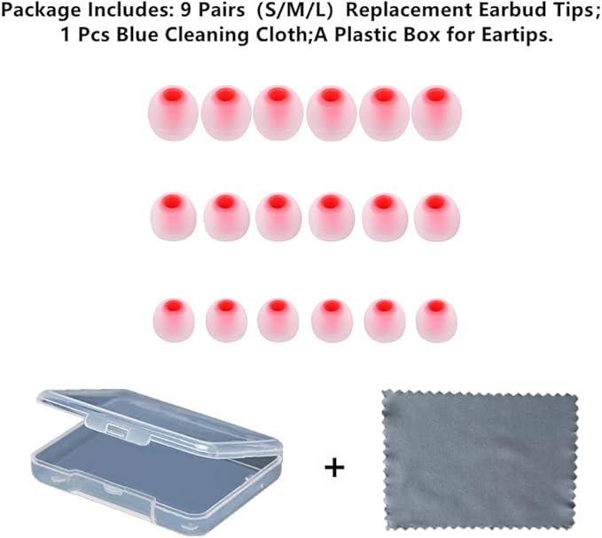 Earbud Replacement Tips Silicone Earbud Tips Headphone Earbud Tips Ear Gels Fit - Image 2
