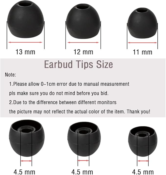 18 Pairs Silicone Earbud Tips Replacement Ear Tips Earbuds Cap - Image 3