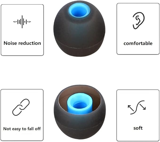 Earbuds Replacement Tips Silicone Earbud Tips Ear Gels Fit - Image 7