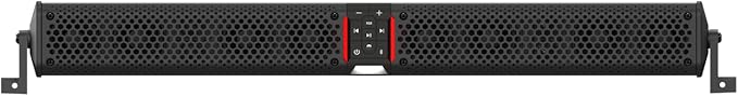 wet sounds Package - Black Stealth XT-12, 12 Speaker High Powered Sound Bar w/Remote and AS-8 8" 350 Watt Powered Stealth Subwoofer