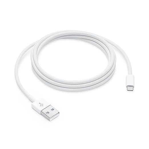 [2-Pack 3.3FT MFi Certified] Woven CarPlay USB C Cable for Apple iPhone 16 Pro Max Charger USB A to USB-C Cord Fast Charging for iPhone 15 Pro Max/16 Plus/16e/15 Pro/16, Type C Car Charge Wire - White