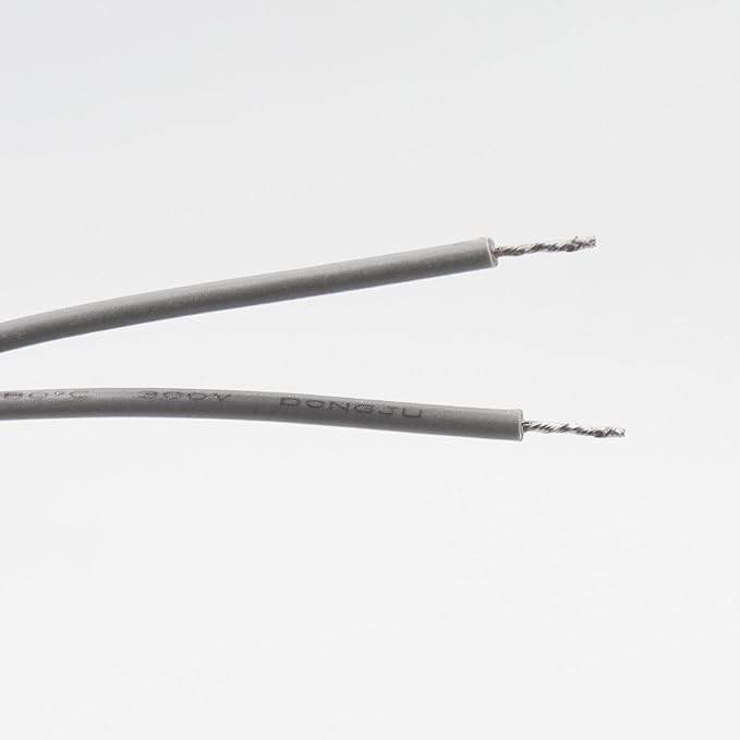 Magnetic Reed Switch Wired Surface Mount Normally Open NO Contact Sensor Alarm Magnetic Door Switch with 2 Wires, Zinc Alloy Sliver, OC-60B