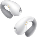 Ultra Open Ear Earbuds - Ergonomic Clip-On Earbuds, Small Bone Conduction Over-The-Ear Headphones with Waterproof Design, Perfect Running Headphones for Sports and Fitness, Velvet White