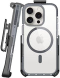 BELTRON Belt Case for iPhone 16 Pro Max, Slim Protective Transparent Case & Rotating Belt Clip Holster Combo (Compatible with MagSafe)