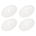 PATIKIL Desk Grommet 2-3/8", 4 Pcs Round Cable Grommet Cord Hole Cover with Adhesive Tape Flexible Table Wire Organizer for Office Home Table Countertop, Light Gray