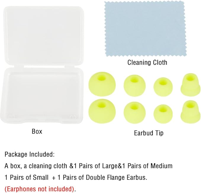 4 Pairs Silicone Replacement Earbud Tips Earbud Cap Compatible - Image 7