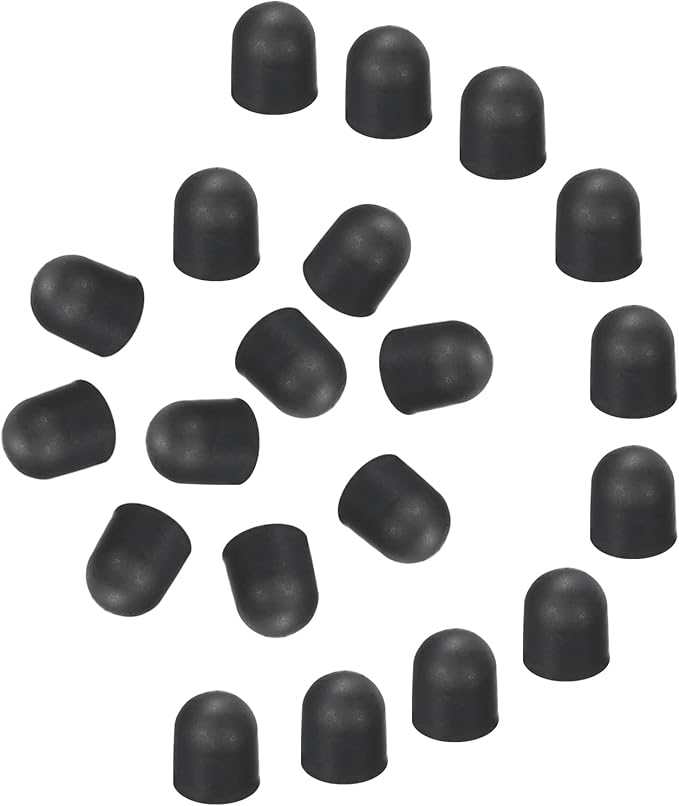 MECCANIXITY 40Pcs Replacement Stylus Pen Tips 5mm Conductive Capacitive Touch Screen Pens Tips Silicone Rubber, Black