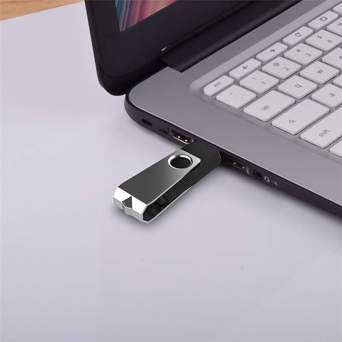 KEXIN 16GB USB Drive Bulk 50 Pack Flash Drive 16 GB Thumb Drive Bulk Flash Drive 50 Pack Swivel USB 2.0 (16GB, 50PCS, Black)
