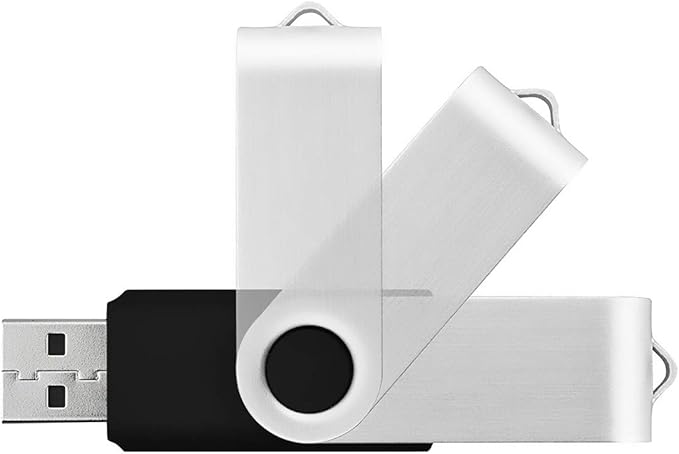 Aiibe Wholesale Bulk Flash Drives 8GB 8G USB Flash Drive 50 Pack 8GB USB 2.0 Thumb Drives, Black