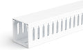 ZhiYo 2x2in Professional Server Rack Cable Management Raceway, 78in(2xL39in) Cable Raceway Kit, Electrically Safe PVC Open Slot Wire Cover, Cord Hider for Under Desk/Computer/Network Cords White