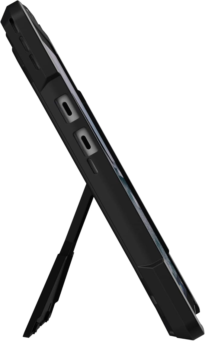 URBAN ARMOR GEAR UAG Designed for Microsoft Surface Pro 11/10/9 Case with Built-in Kickstand & Pen Holder Compatible with Type Cover Keyboard Rugged Heavy Duty Protective Cover, Metropolis Black
