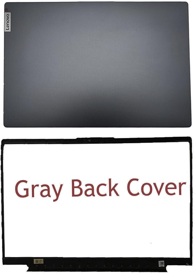 Replacement Laptop LCD Cover Back Rear Top Lid Hinges Front Bezel for Lenovo ideapad 5 15IIL05 15ARE05 15ITL05 15ALC05 5-15IIL05 5-15ARE05 5-15ITL05 5-15ALC05 5CB0X56073 5CB0Z31048 (Gray)