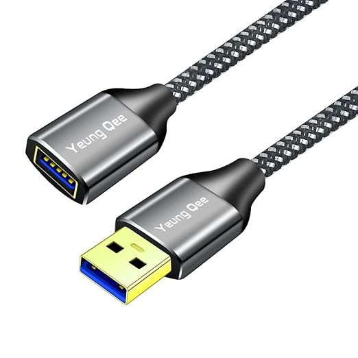 USB 3.0 Extension Cable 15 ft,5Gbps High Speed USB 3.0 Type A Male to Female Extension Cord,USB Extension Lead Compatible with USB Flash Drive, Hard Drive, Card Reader,Scanner,Keyboard (15FT)