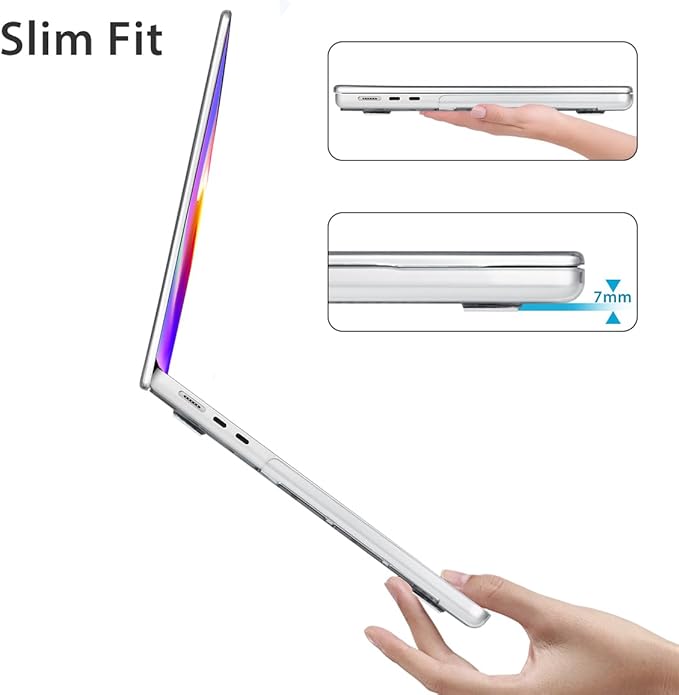 for 2025 2024 2023 2022 MacBook Air 13 inch Case M4 A3240 M3 A3113 M2 A2681 with Touch ID& 13.6" Liquid Retina Display, Plastic Hard Shell&Keyboard Cover&Screen Film&Webcam Cover, Cats