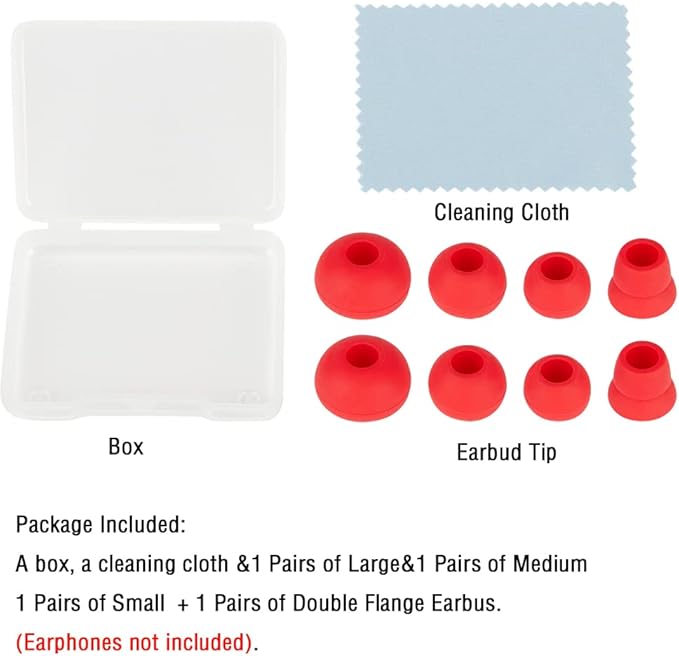 Silicone Earbud Replacement Tips Earbuds Eargels Earpads Compatible - Image 8