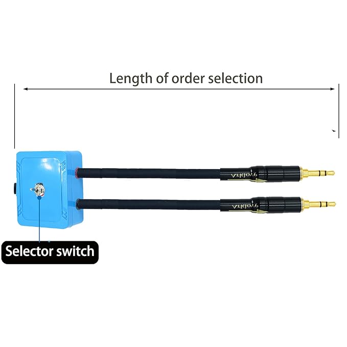 Arklove 2ft Shielded 1/8" aux Input 3.5mm Female to 2X 3.5 Output Splitter Stereo Video Audio Cable Out 3.5 Male to Two 3.5 Male in Dual Speaker Cord 24k Gold Plated