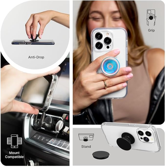 PopSockets Phone Grip with Expanding Kickstand, Adhesive Grip - Frenetic Flower