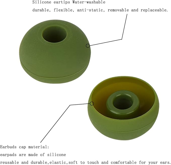 Silicone Ear Bud Tips Replacement Earbud Tips Compatible - Image 8