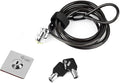 I3C Laptop Cable Lock, Hardware Security Cable Lock with Keys, Anti Theft Combination Lock for Laptop Monitor Compatible with Tablet Surface Projector and Other Electronic Devices