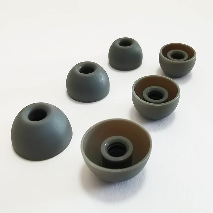 Silicone Earbuds Tips for Beats Fit Pro/Beats Studio Buds Ear Tips Replacement for Beats Earbuds 6 Pairs LMS Gray