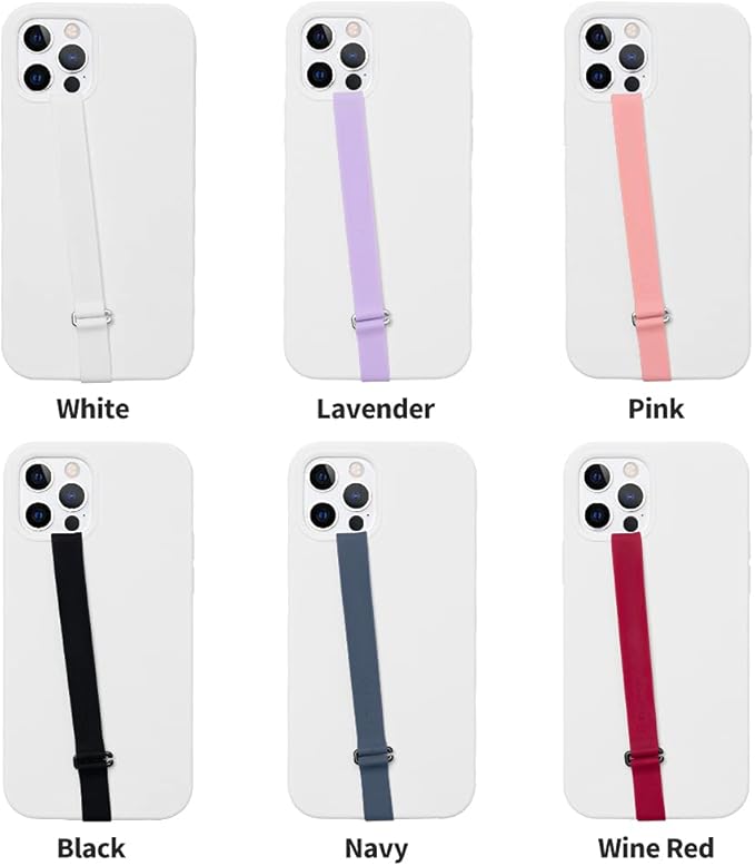 C-Shaped Clip Finger Phone Grip, Sinjimoru Silicone Cell Phone Strap for Phone Case with Clip as Phone Loop Holder for iPhone Case & Samsung Phone. Sinji Loop Clip Navy 200
