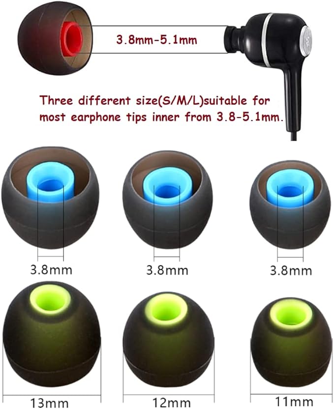 Earbud Silicone Ear Tips Replacement Earbuds Gels - Image 3