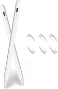 2Pack Stylus Pencil for iPad A16/11th Gen(2018-2025),Fast Charging Pen with Palm Rejection&Tilt Sensitivity Compatible with iPad 6/7/8/9/10/11,iPad-Pro 11"/12.9"/ M4, iPad-Air 3/4/5/M2/M3,Mini 5/6/7
