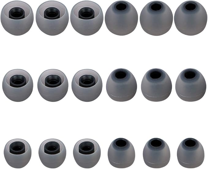 Silicone Earbud Tips Replacement Earbuds Cap Eartips Tips Eargels 9 Pairs S M L - Image 2