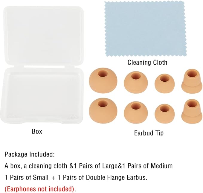 Replacement Silicone Ear Bud Tips Earbuds Cap Compatible - Image 7