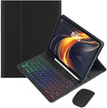 Rainbow Backlit Keyboard Case for iPad Pro 13 inch (M4) 2024 with Mouse and 7 Colors RGB Colorful Backlight Magnetic Detachable Bluetooth Keyboard Cover,Black